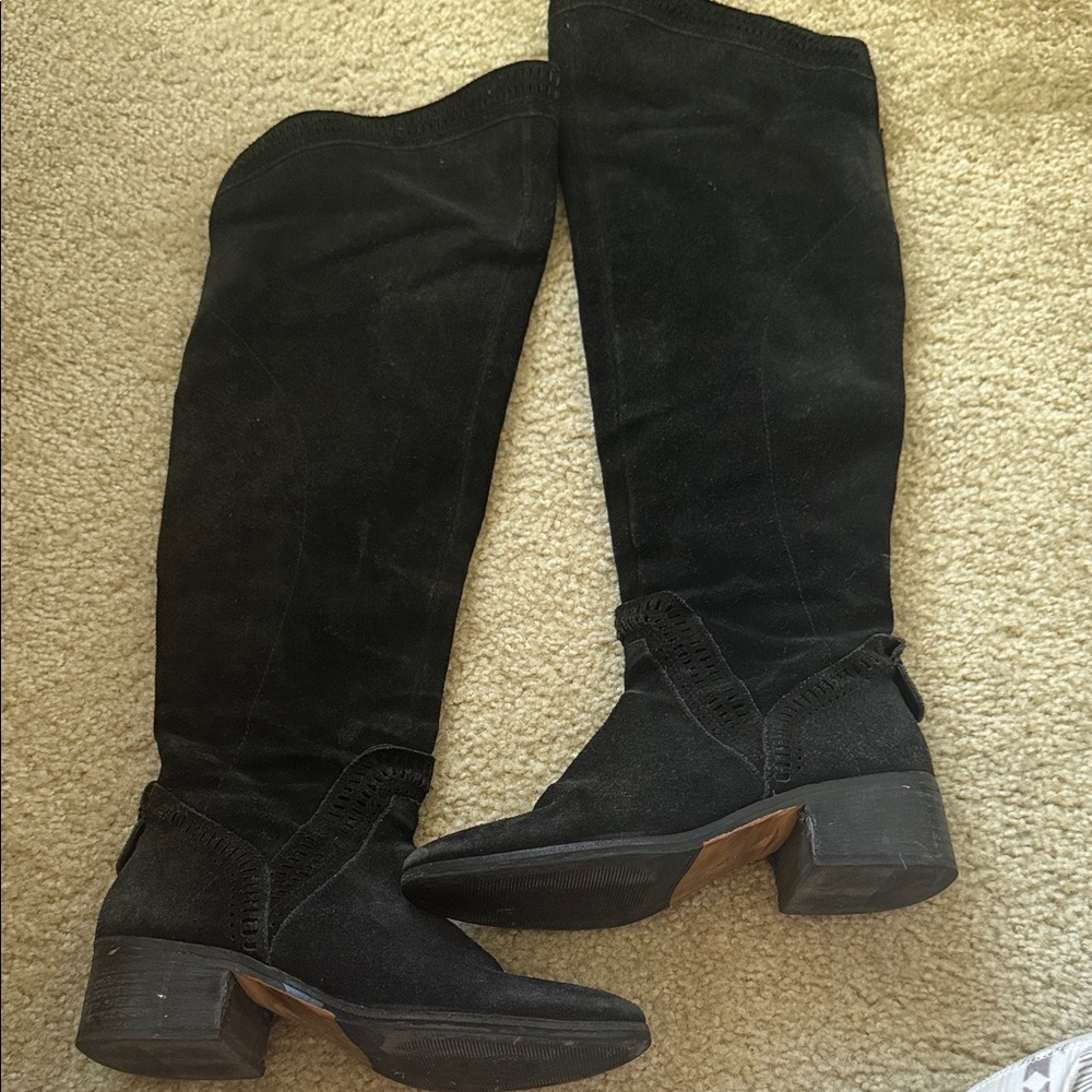 Vince Camuto Black Over the Knee Boots